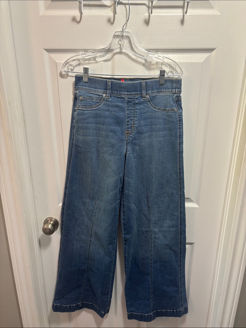 Spanx Seamed Front Wide Leg Jeans